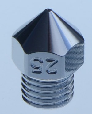 HardCore 0.25mm nozzle for Ultimaker 3, S3 or S5