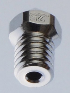 0.25mm matchless nozzle for 1.75mm filament